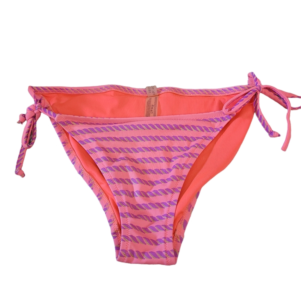 *Sale* Victoria's Secret Bikini Bottoms Size Medium Pink and Purple Side Tie